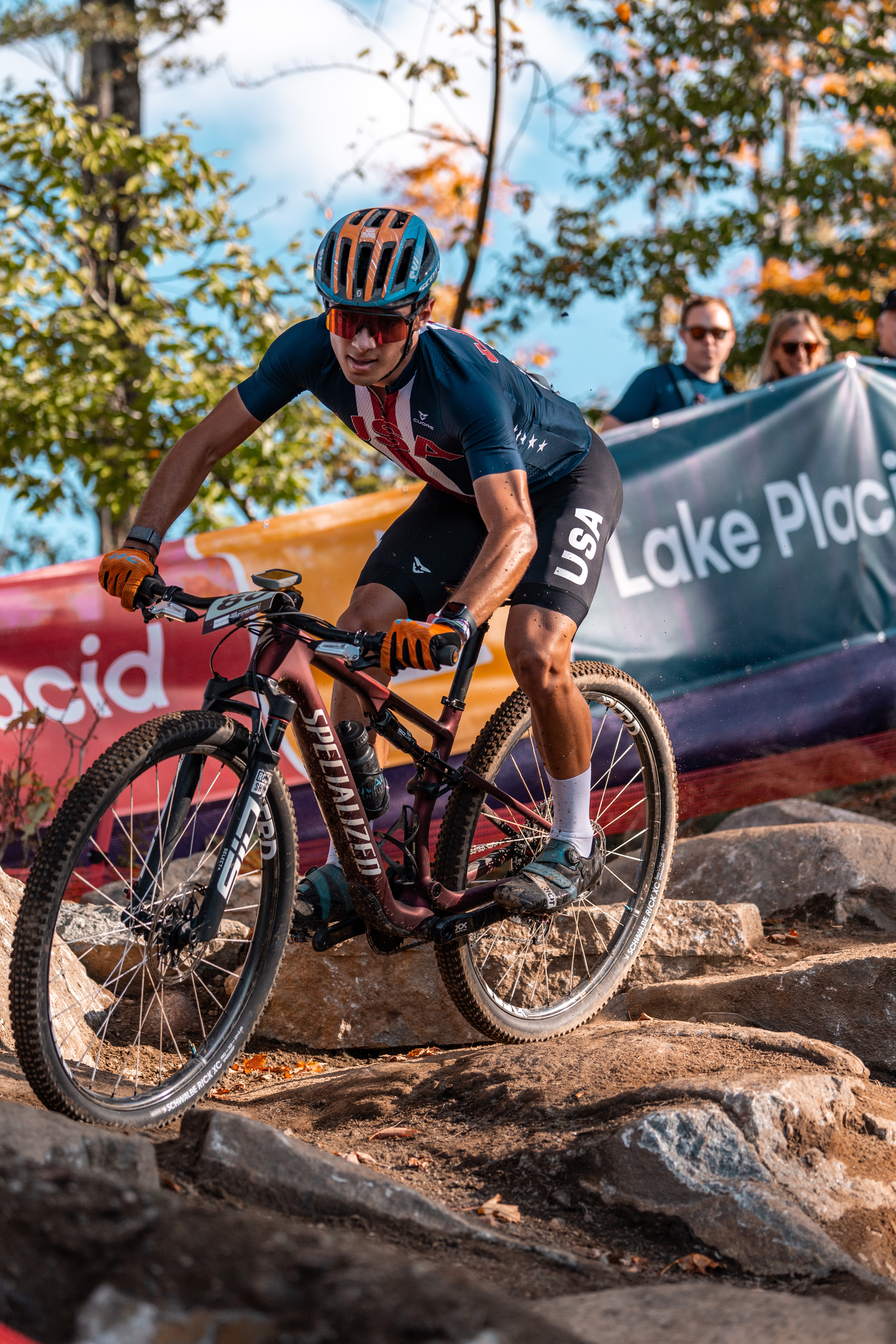 Douglas racing at Lake Placid