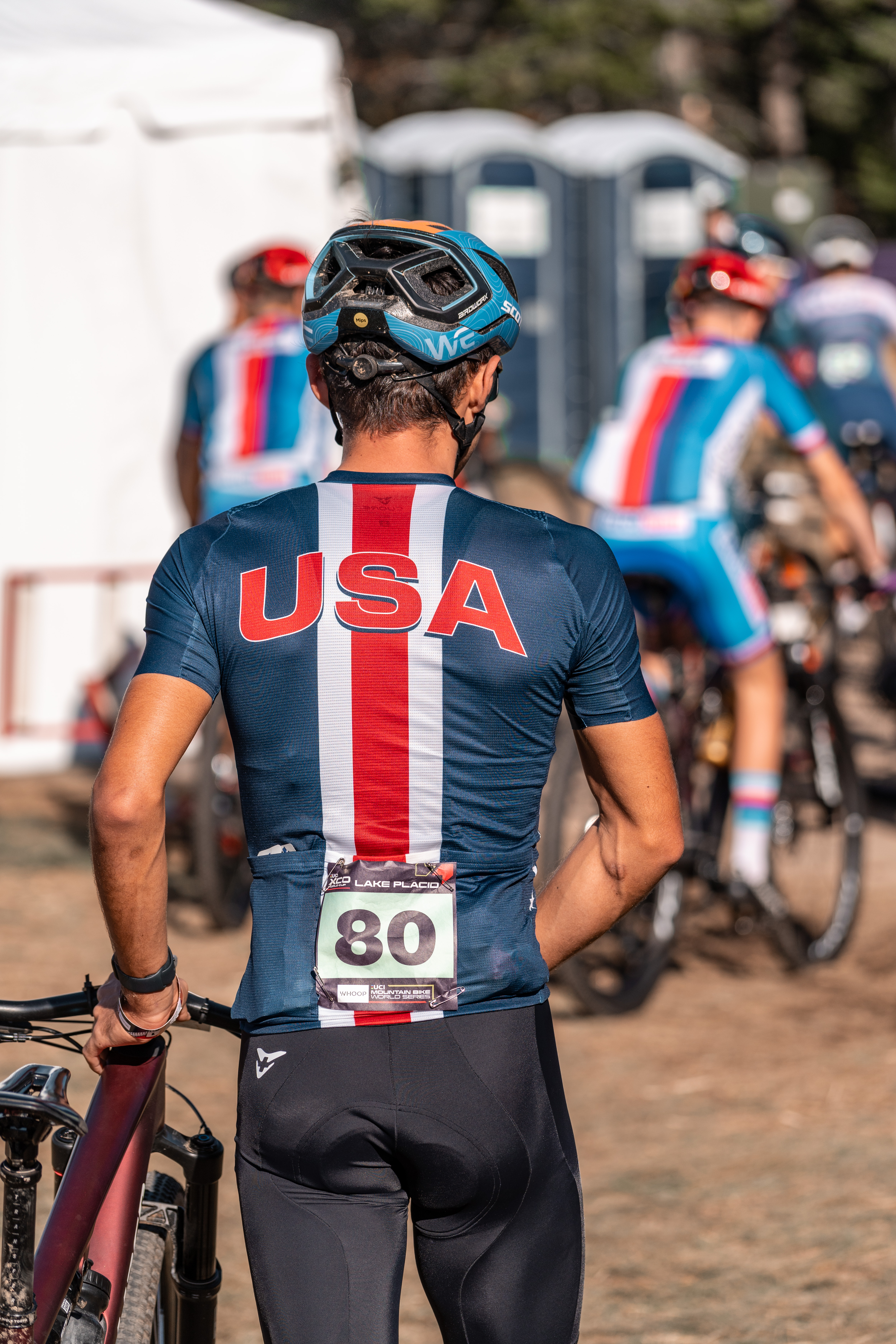 Douglas Gambarota in USA racing kit
